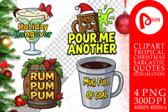Sarcastic Tiki Holiday Sublimation Product Image 1