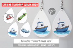 Earring Sarcastic Transport Squad Product Image 1
