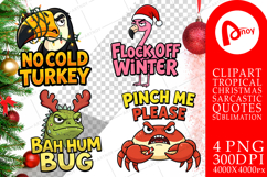 Tropical Animal Christmas Sublimation Product Image 1