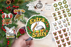 Tropical Animal Christmas Sticker Product Image 1