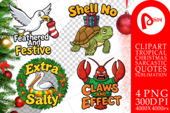 Tropical Animal Christmas Sublimation Product Image 1