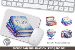 Sarcastic Wanderlust Quotes Mouse Pad Product Image 1