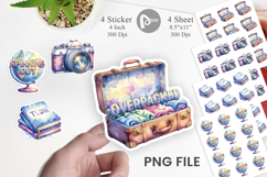 Sarcastic Wanderlust Quotes Sticker Product Image 1