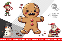 Sarcastic Creepy Xmas Clipart Product Image 1