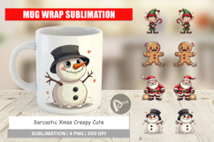 Sarcastic Creepy Xmas Mug Wrap Product Image 1