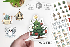 Sarcastic Creepy Xmas Sticker Product Image 1