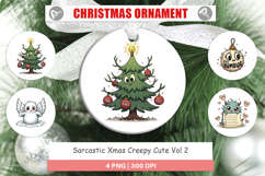 Sarcastic Creepy Xmas Ornament Product Image 1