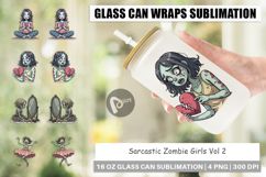 Glass Can Sarcastic Zombie Girls Product Image 1