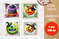 Sweet sarcastik Halloween Cake Coaster Design, Stamps Product Image 1