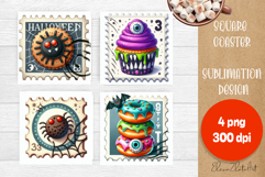 Sweet sarcastik Halloween Cake Coaster Design, Stamps Product Image 1