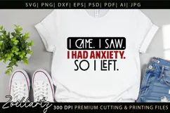 Sarcastic Mental Health SVG Funny Anxiety T-shirt Mug Design Product Image 6