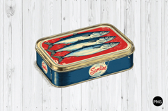 Sardine Tin PNG, Coastal Coquette Summer SVG, Sardine PNG Product Image 1