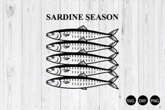Sardine Season SVG, Coastal Sardines SVG, Summer Sardine SVG Product Image 1