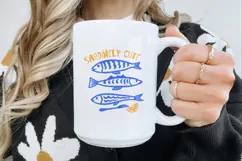 Sardinely Cute Funny Sardine PNG, Sublimation design. Product Image 3