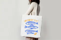 Sardinely Cute Funny Sardine PNG, Sublimation design. Product Image 4