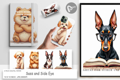 Judgmental Dog Digital Paper Product Image 1