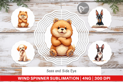 Judgmental Dog Wind Spinner Product Image 1