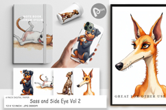 Judgmental Dog Digital Paper Product Image 1