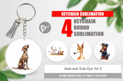 Judgmental Dog Keychain Product Image 1