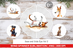 Judgmental Dog Wind Spinner Product Image 1