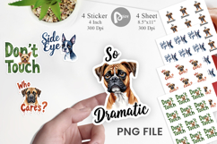 Sassy Attitude Dog Quotes Sticker Product Image 1