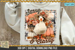 Sassy &amp; Classy Fall/Autumn Duck is a professional design that is available at 300dpi PNG to use for Sublimation, iron-on transfer, DTG Printing and normal printing.