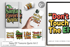 Sassy Elf Quote Digital Paper Product Image 1