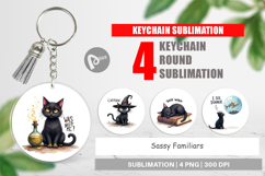 Sassy Familiars Keychain Product Image 1