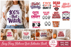 Sassy Funny Halloween Quote SVG Bundle Product Image 1
