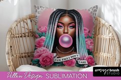 Sassy Girl Pillow Cover - Sarcastic Qoute Pillow Sublimation Product Image 1