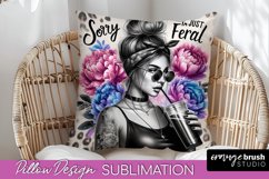 Sassy Girl Pillow Cover - Sarcastic Qoute Pillow Sublimation Product Image 1