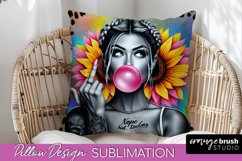Sassy Girl Pillow Cover - Sarcastic Qoute Pillow Sublimation Product Image 1