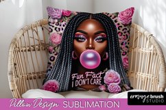 Sassy Girl Pillow Cover - Sarcastic Qoute Pillow Sublimation Product Image 1