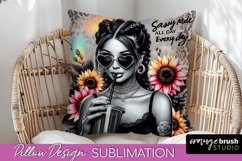 Sassy Girl Pillow Cover - Sarcastic Qoute Pillow Sublimation Product Image 1