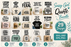Sassy Girl Quote SVG Bundle Product Image 1