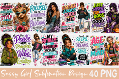Sassy Girl Sublimation Bundle, Inspirational Women Quotes Product Image 1