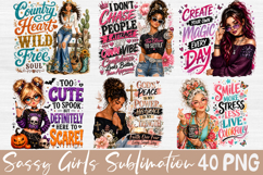 Sassy Girl Sublimation Bundle, Inspirational Women Quotes Product Image 4