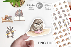 Sassy Grumpy School Animal Sticker Product Image 1