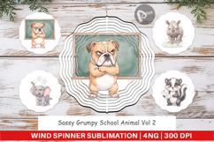 Sassy Grumpy Animal Wind Spinner Product Image 1