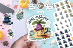 Sassy Houseplant Pastel Goth Sticker Product Image 1