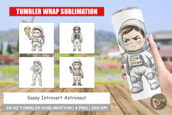 Sassy Introvert Astronaut Tumbler Product Image 1