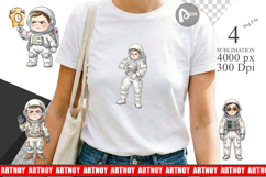 Sassy Introvert Astronaut Sublimation Product Image 1