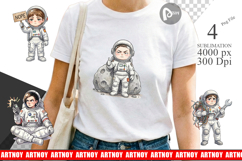Sassy Introvert Astronaut Sublimation Product Image 1
