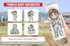 Sassy Introvert Astronaut Tumbler Product Image 1