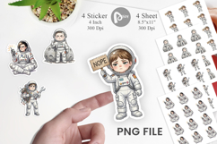 Sassy Introvert Astronaut Sticker Product Image 1