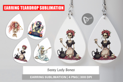 Earring Sassy Lady Bones Product Image 1
