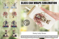 Glass Can Sassy Lady Bones Product Image 1