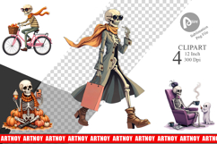 Sassy Lady Bones Clipart Product Image 1