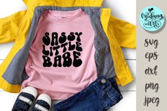 Sassy little babe svg, kids svg Product Image 1