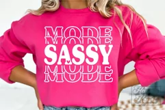 Sassy Mode SVG - Sarcastic - Drama Queen Shirt PNG - Moody Product Image 3